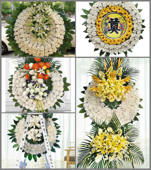 湖北十堰市丹江口市官山镇吕家河村花圈速递